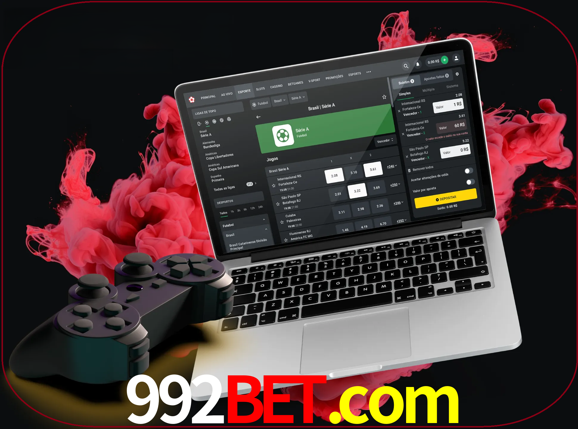 Visite a secção especial de jogos de vídeo em 992bet para descobrir em que jogos pode apostar e ganhar muito dinheiro.