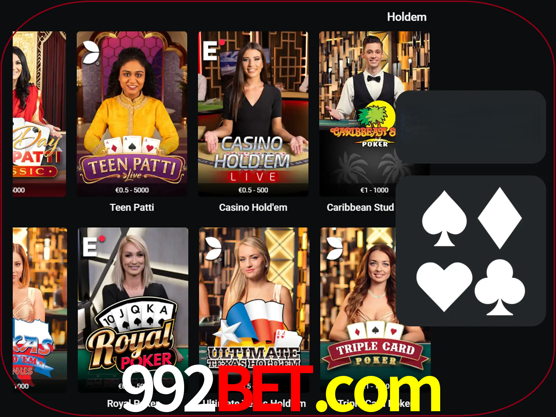 Ganhe todos os prêmios jogando pôquer.